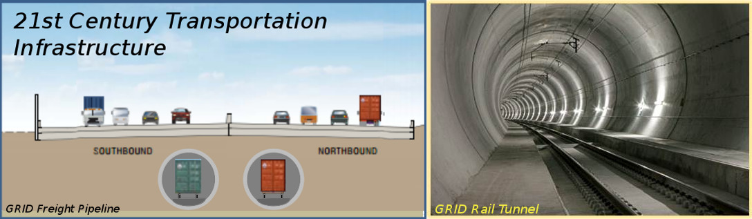 GRID Freight Pipeline and Rail Tunnel